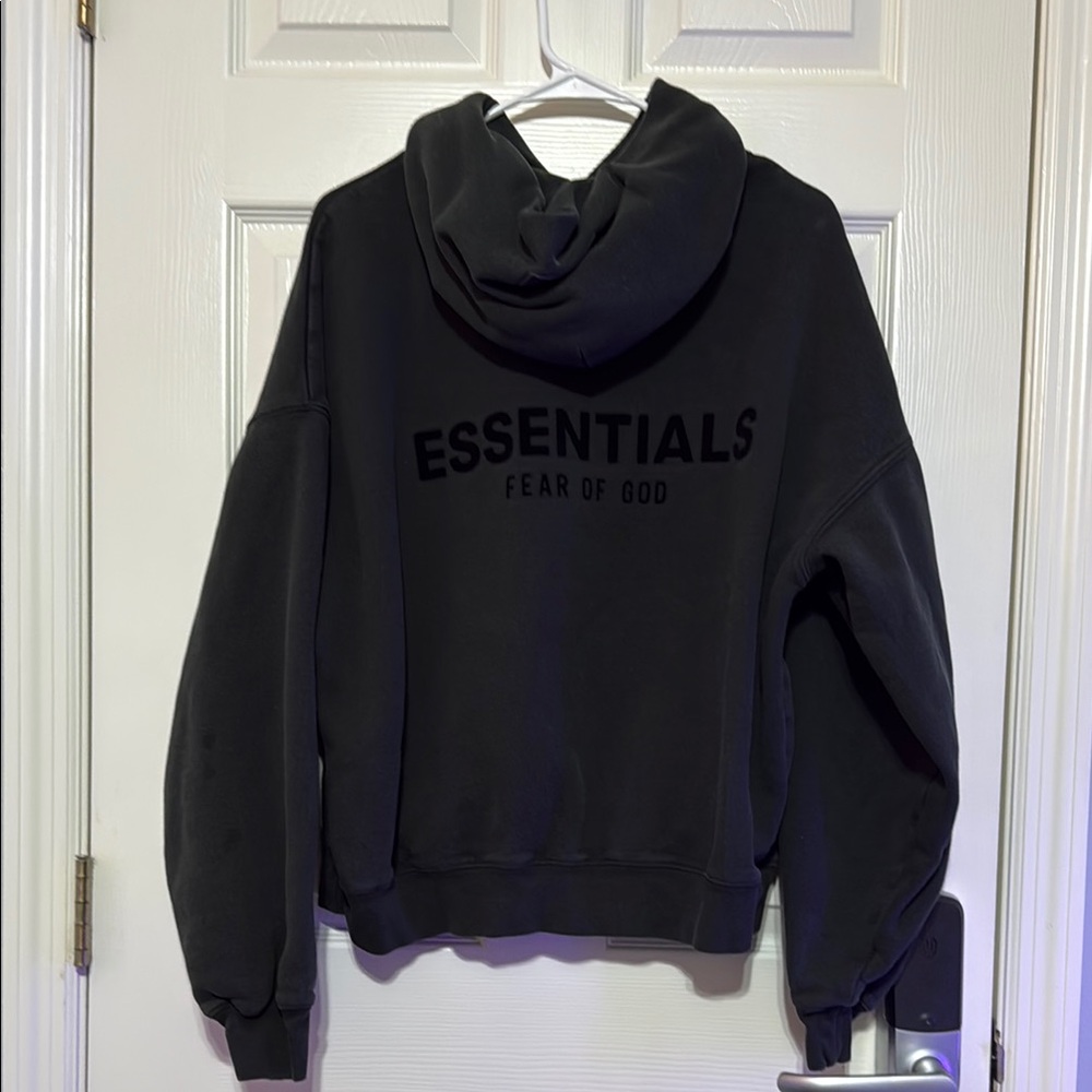 Essentials Black Sweater Pullover With Ribbed Cuf… - image 4